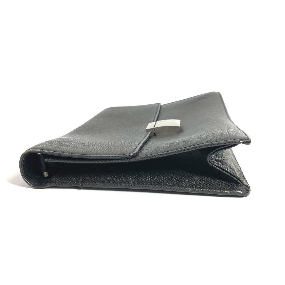 LOUIS VUITTON business bag Taiga Leather black Taiga Selenga