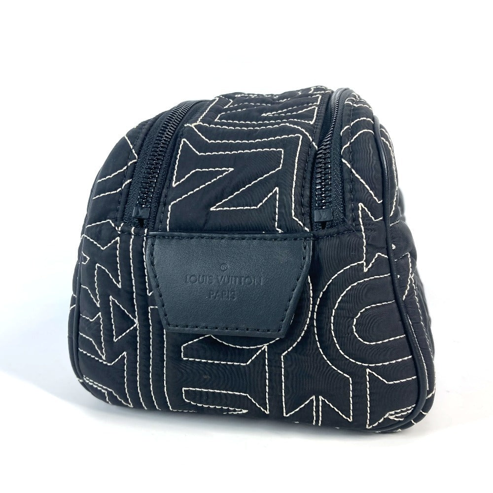 LOUIS VUITTON Clutch bag Nylon black LV Snow Collection dopp kit mens