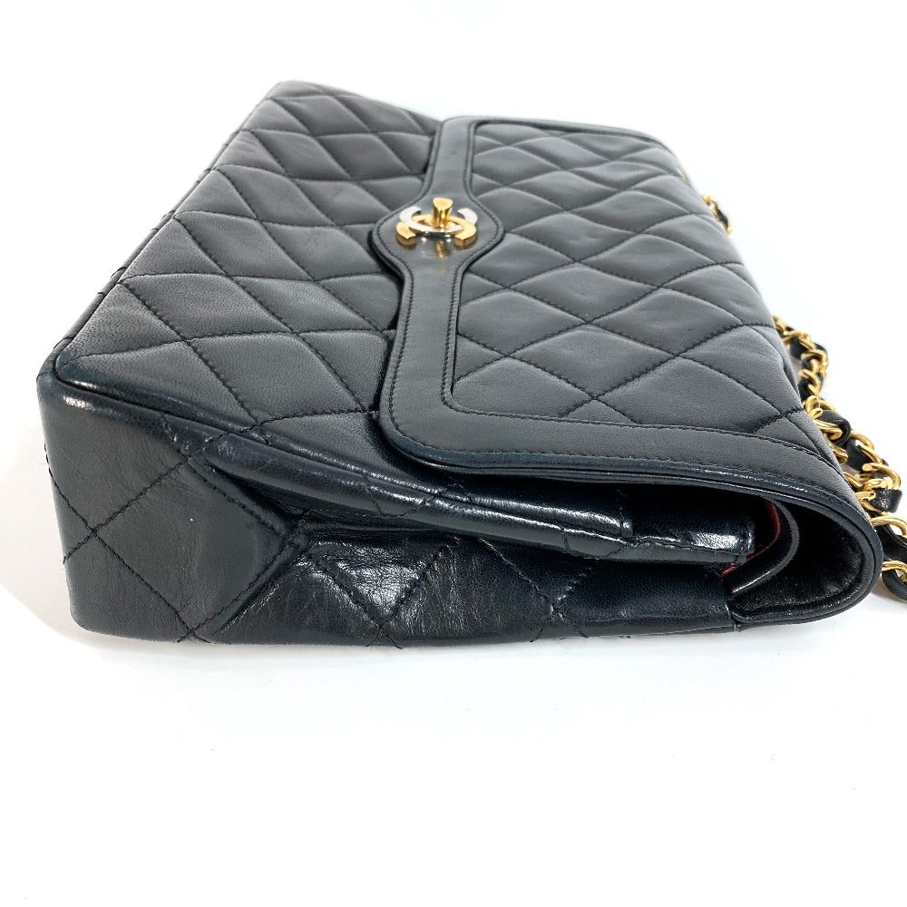CHANEL Shoulder Bag lambskin black Matrasse quilting CC COCO Mark Paris Limited