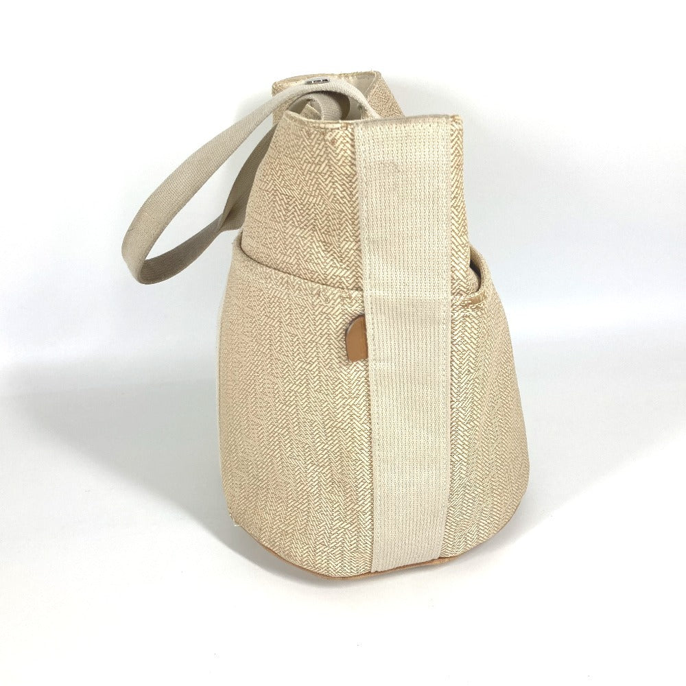 HERMES Handbag canvas beige Saksaw PM Saksaw PM