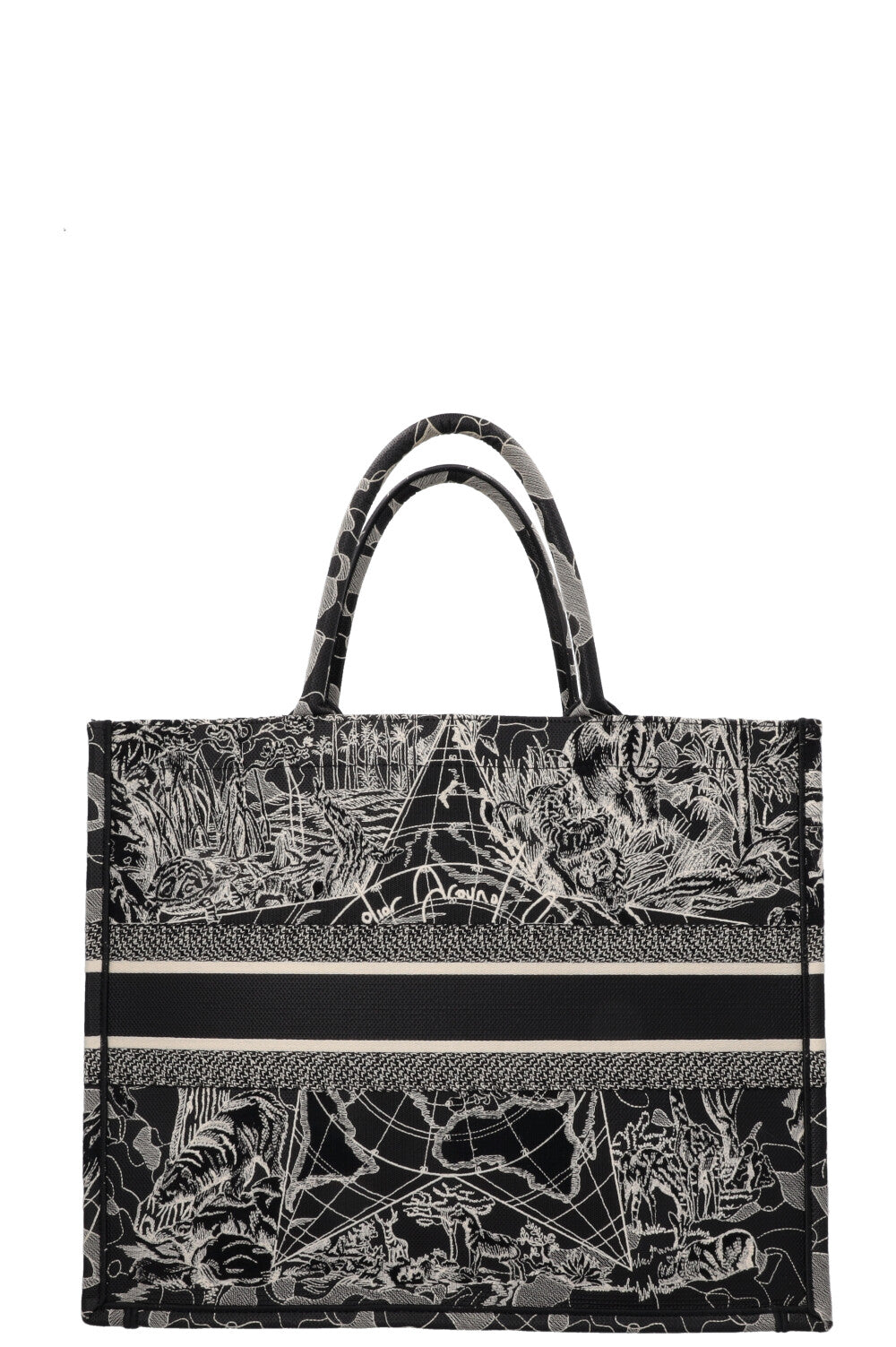 CHRISTIAN DIOR Around The World Large Book Tote Bag