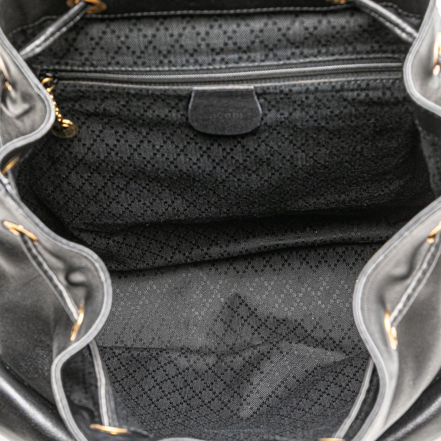 Gucci Calfskin Bamboo Drawstring Backpack