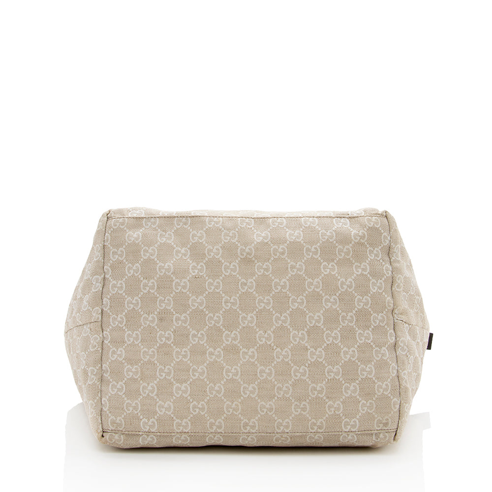 Gucci Leather Canvas Tote Style 61