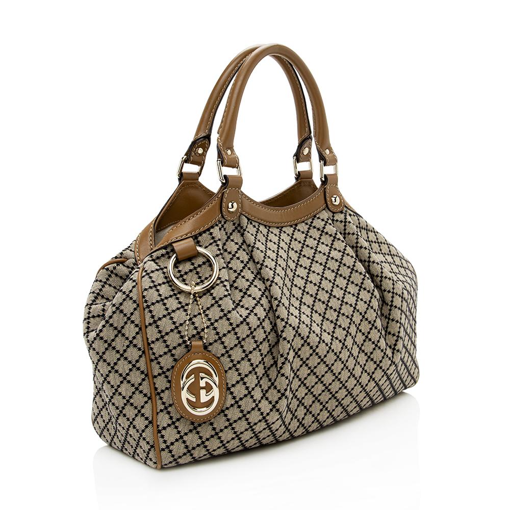 Gucci Sukey Canvas Monogram Tote Style 11