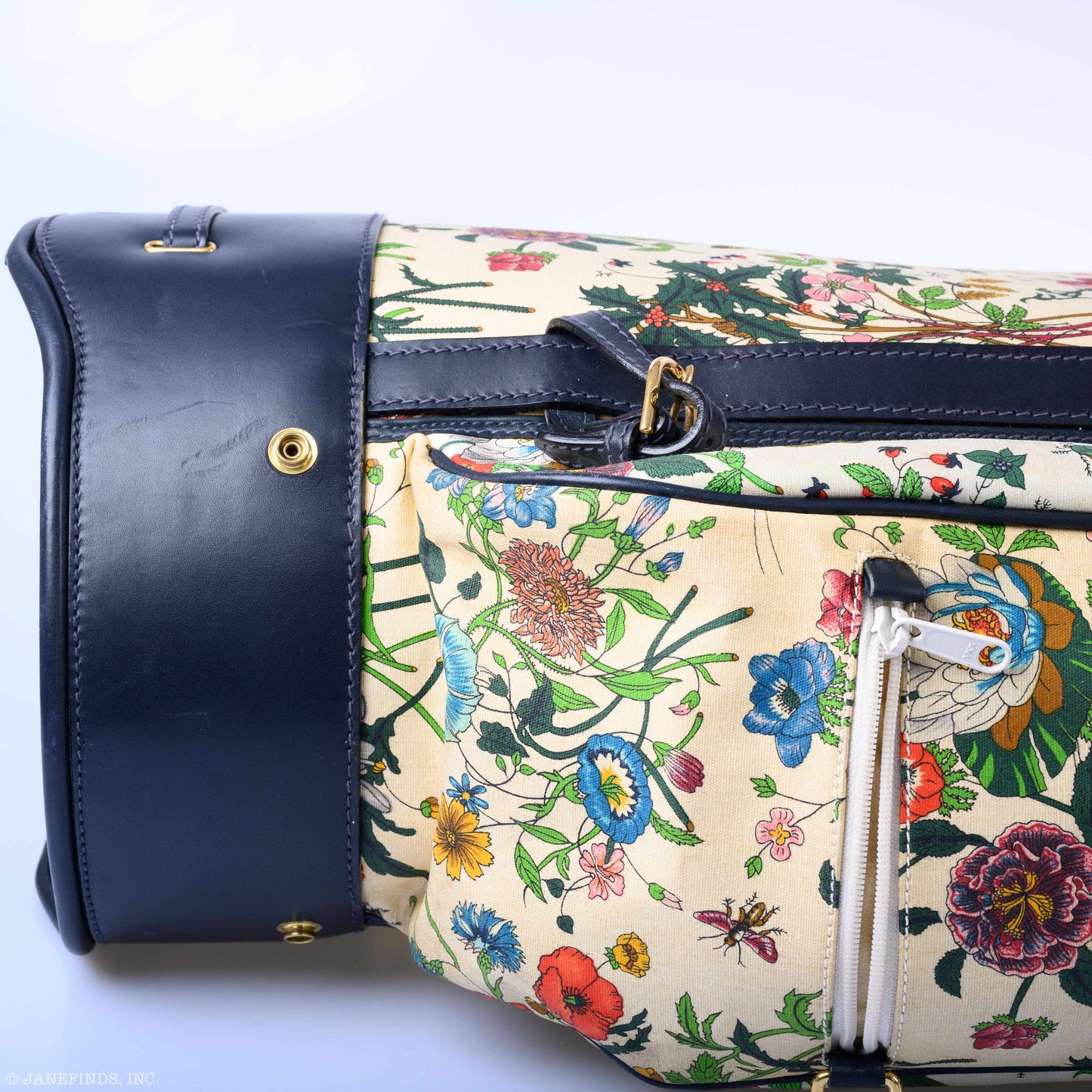 Gucci Leather Canvas Shoulder Bag