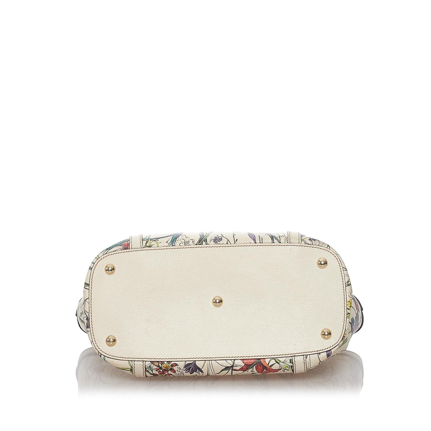 Gucci Flora Nice Leather Handbag (SHG-37333)
