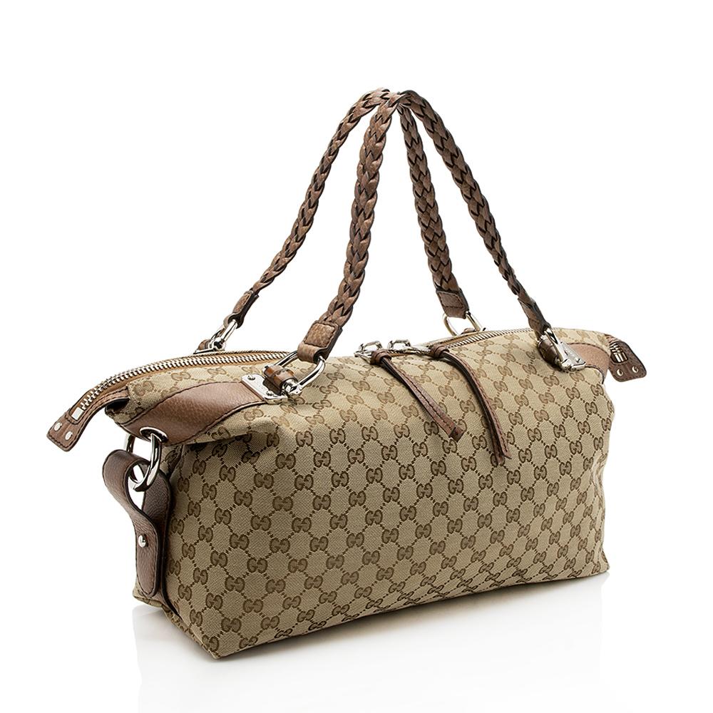 Gucci Bamboo Canvas Tote Style 12