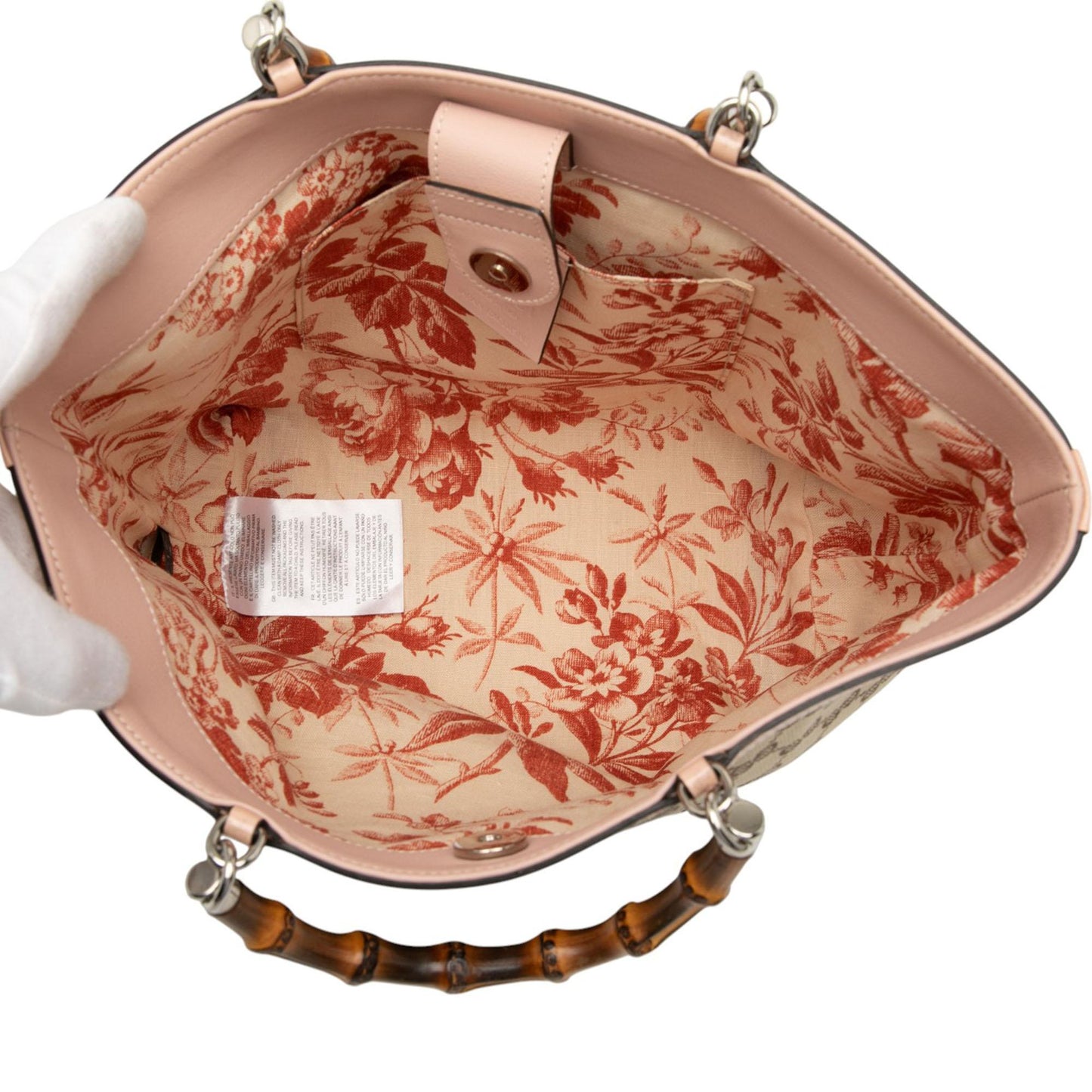 Gucci GG Canvas Bamboo Childrens Tote