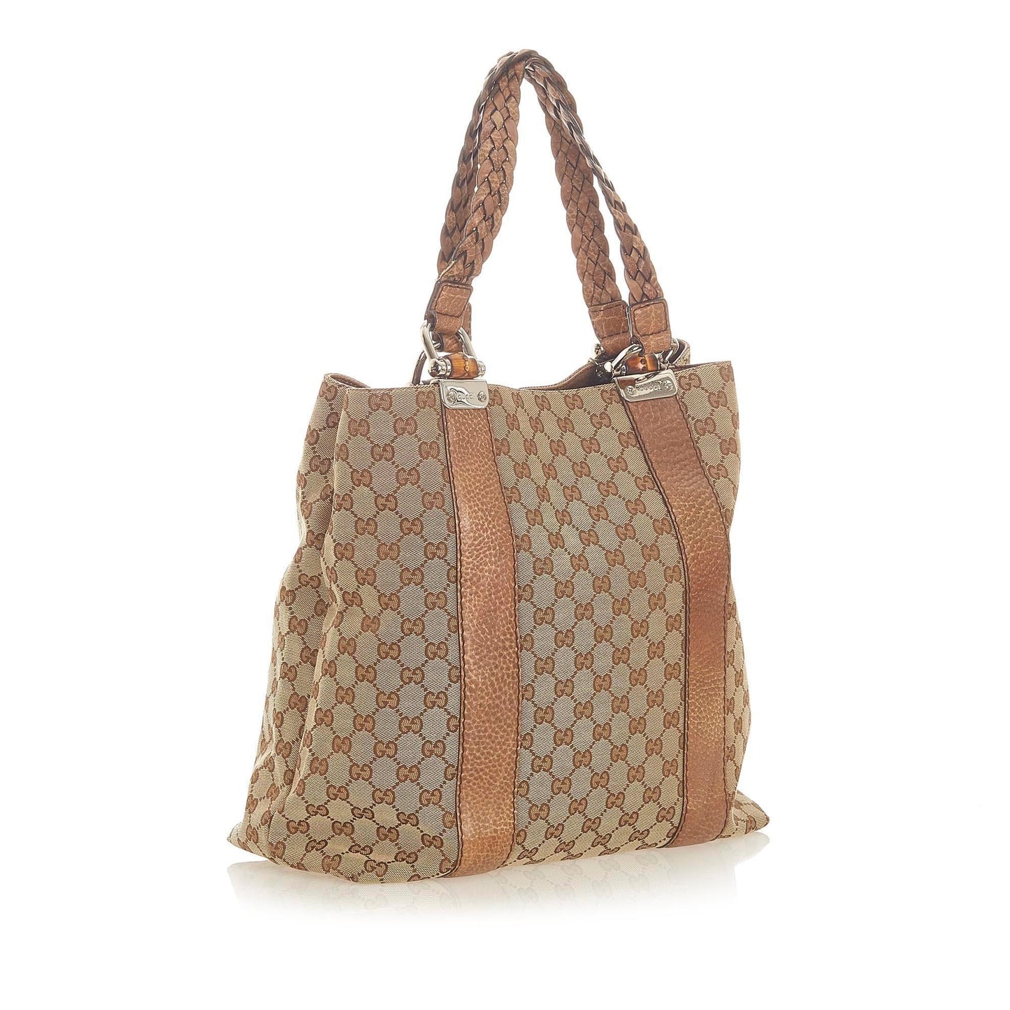 Gucci Bamboo Canvas Tote Style 1