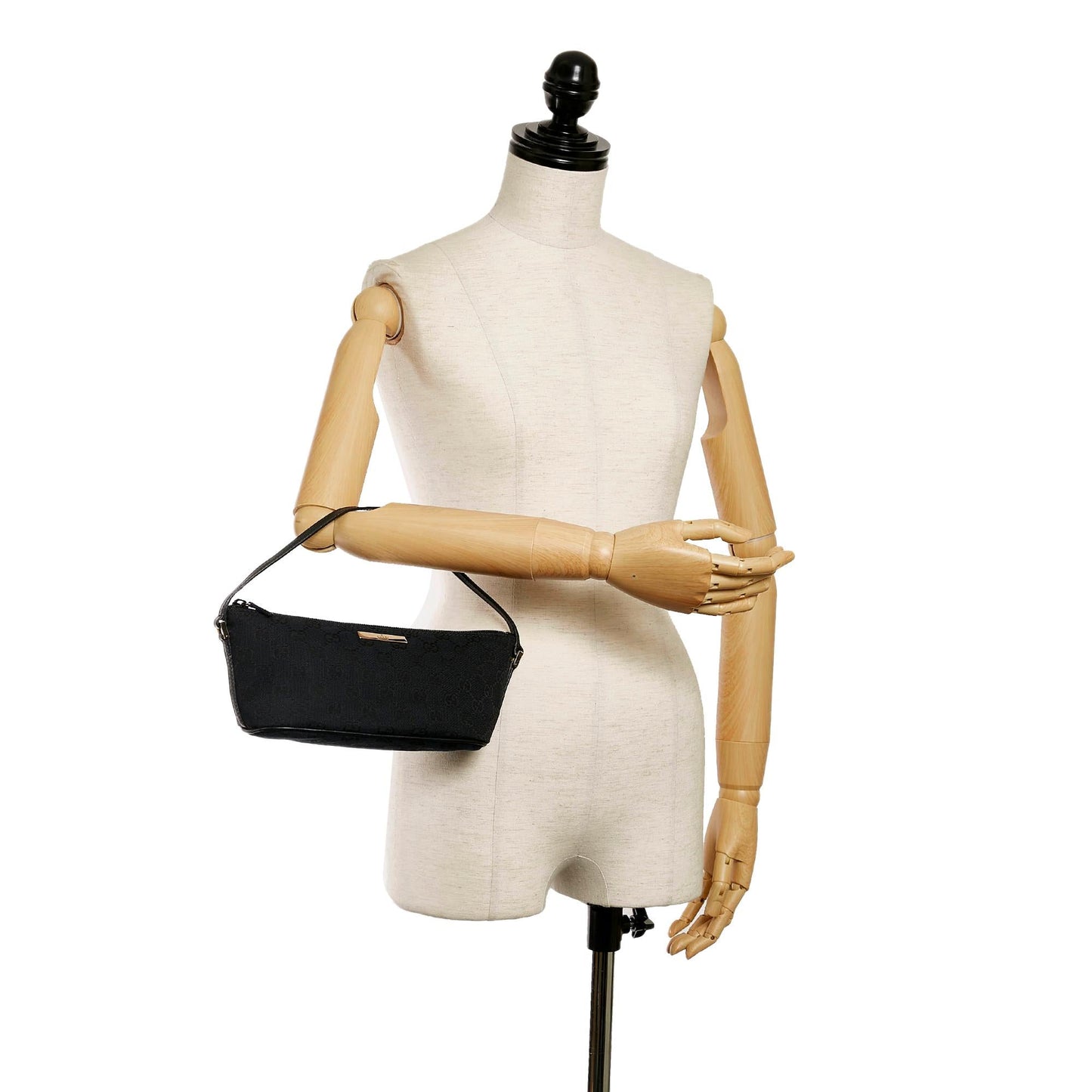 Gucci GG Canvas Boat Baguette (SHG-31583)