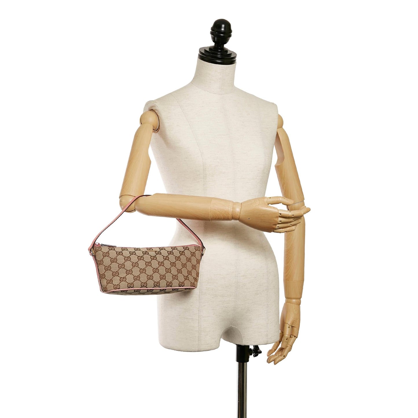 Gucci GG Canvas Boat Baguette (SHG-31608)