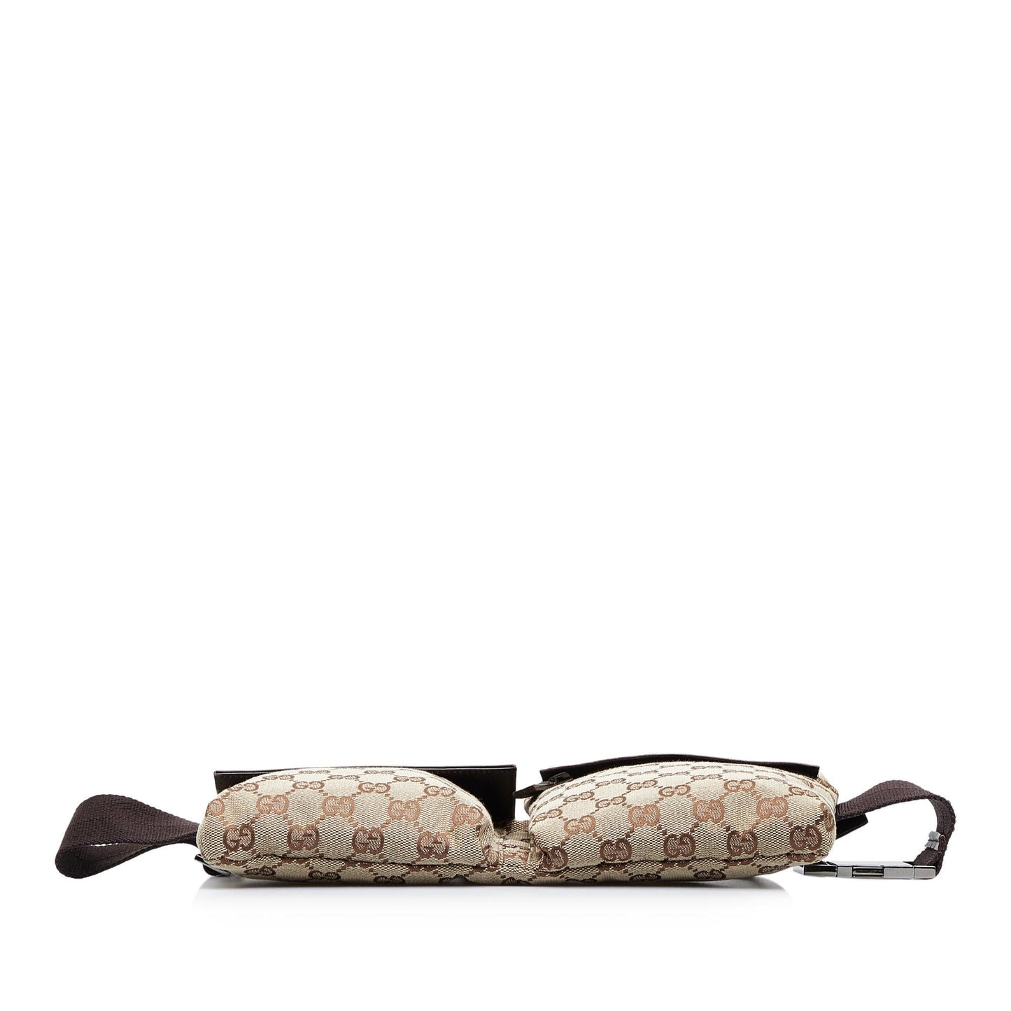 Gucci GG Canvas Double Pocket Belt Bag (SHG-BZKMqY)