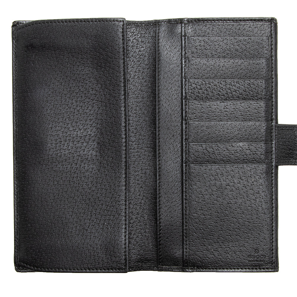 Gucci GG Canvas Flap Continental Wallet - FINAL SALE (SHF-19909)