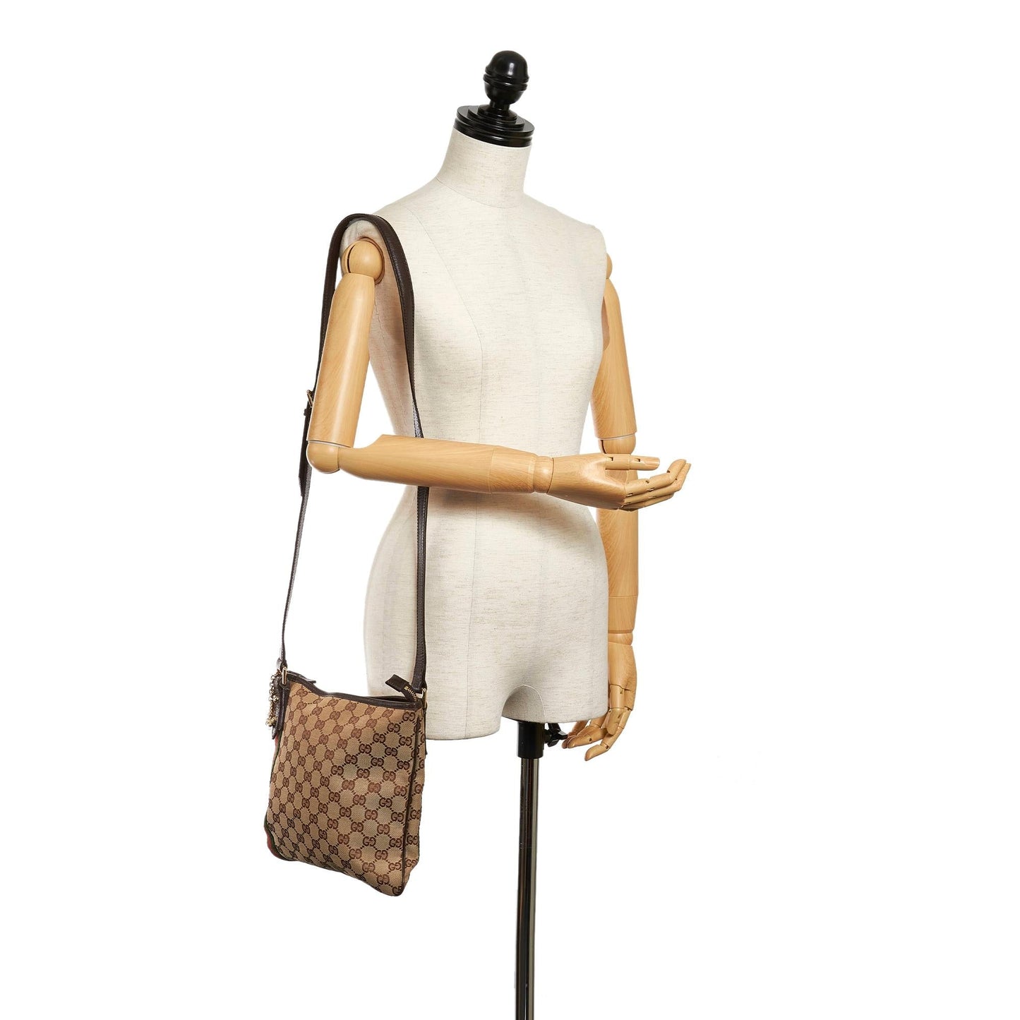 Gucci GG Canvas Jolicoeur Crossbody Bag (SHG-29452)