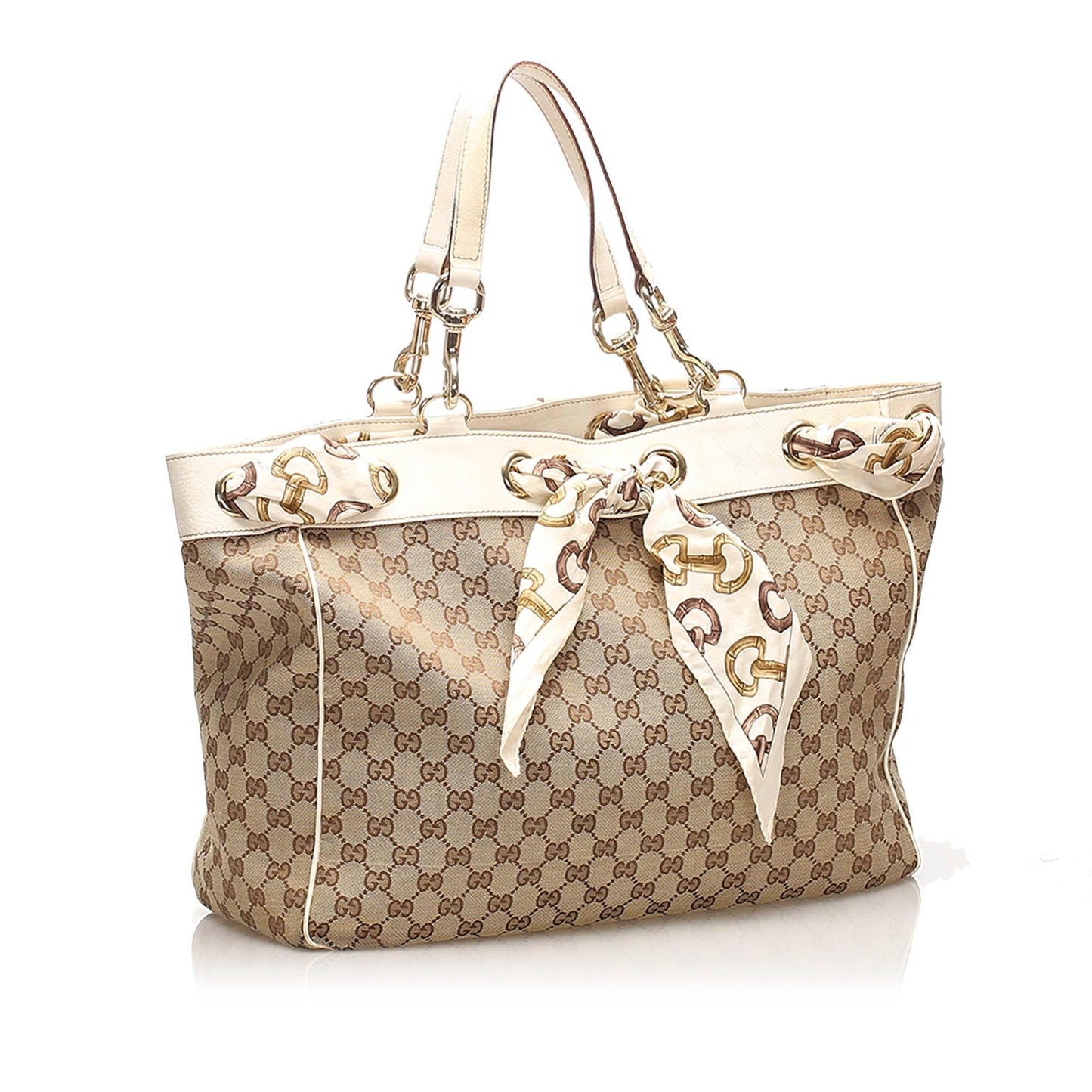 Gucci Leather Canvas Tote Style 5