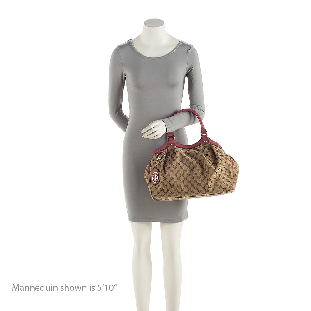 Gucci GG Canvas Sukey Medium Tote (SHF-20013)