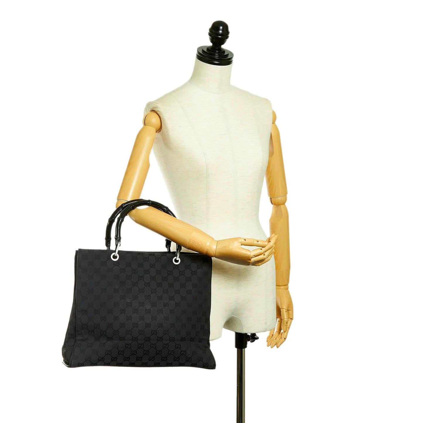 Gucci GG Nylon Bamboo Tote Bag (SHG-31419)