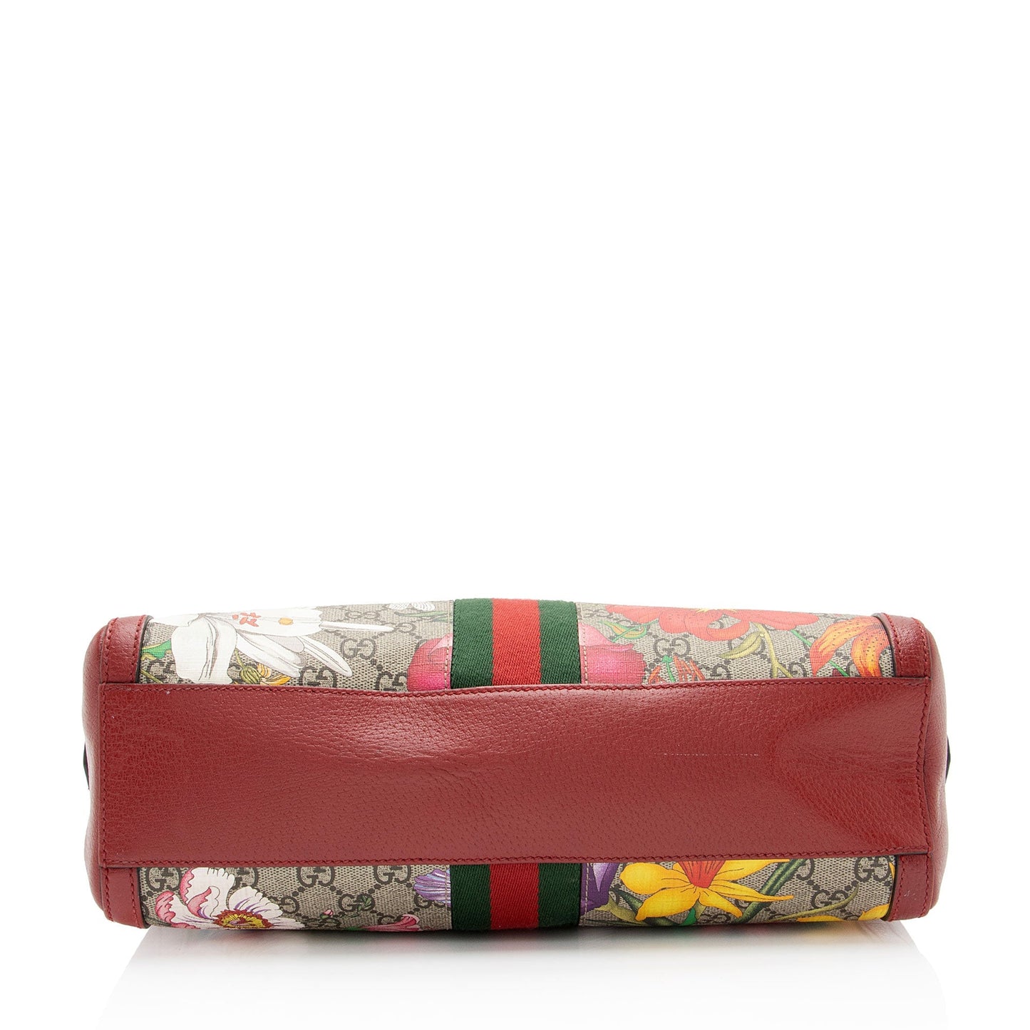 Gucci GG Supreme Flora Ophidia Medium Boston Bag (SHF-ydGH5i)