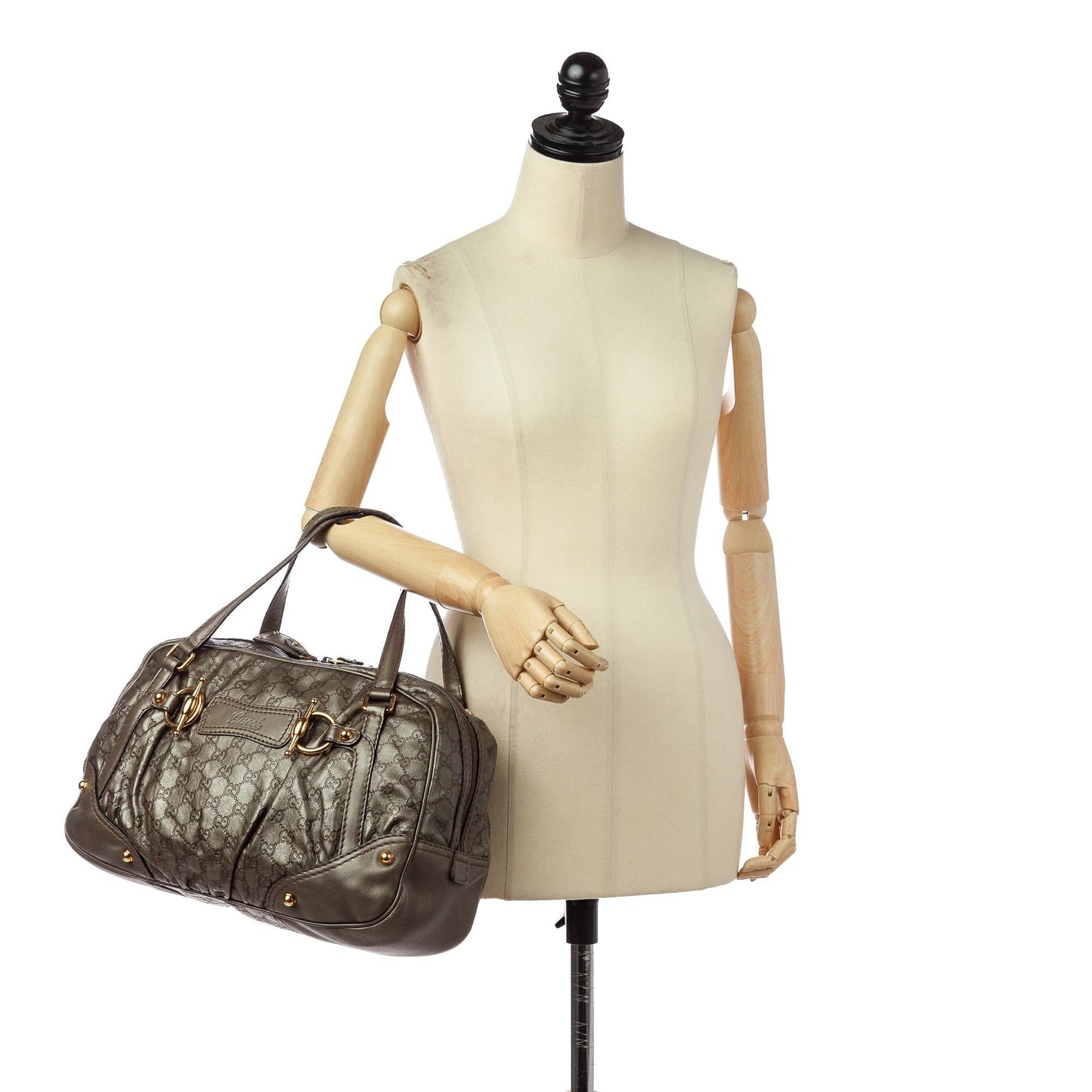 Gucci Guccissima Jockey Boston Bag (SHG-30176)