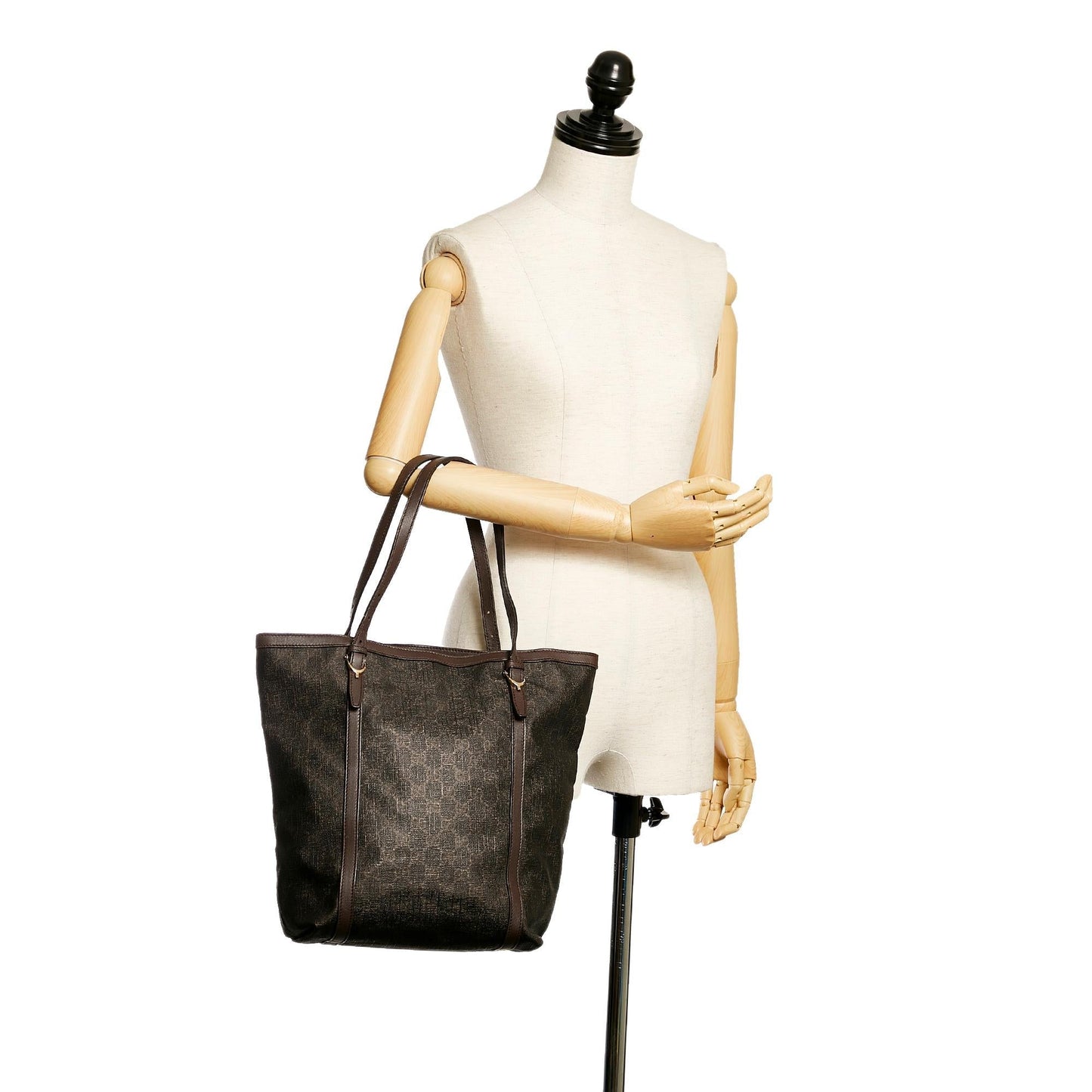 Gucci Horsebit Canvas Shoulder Bag (SHG-30005)