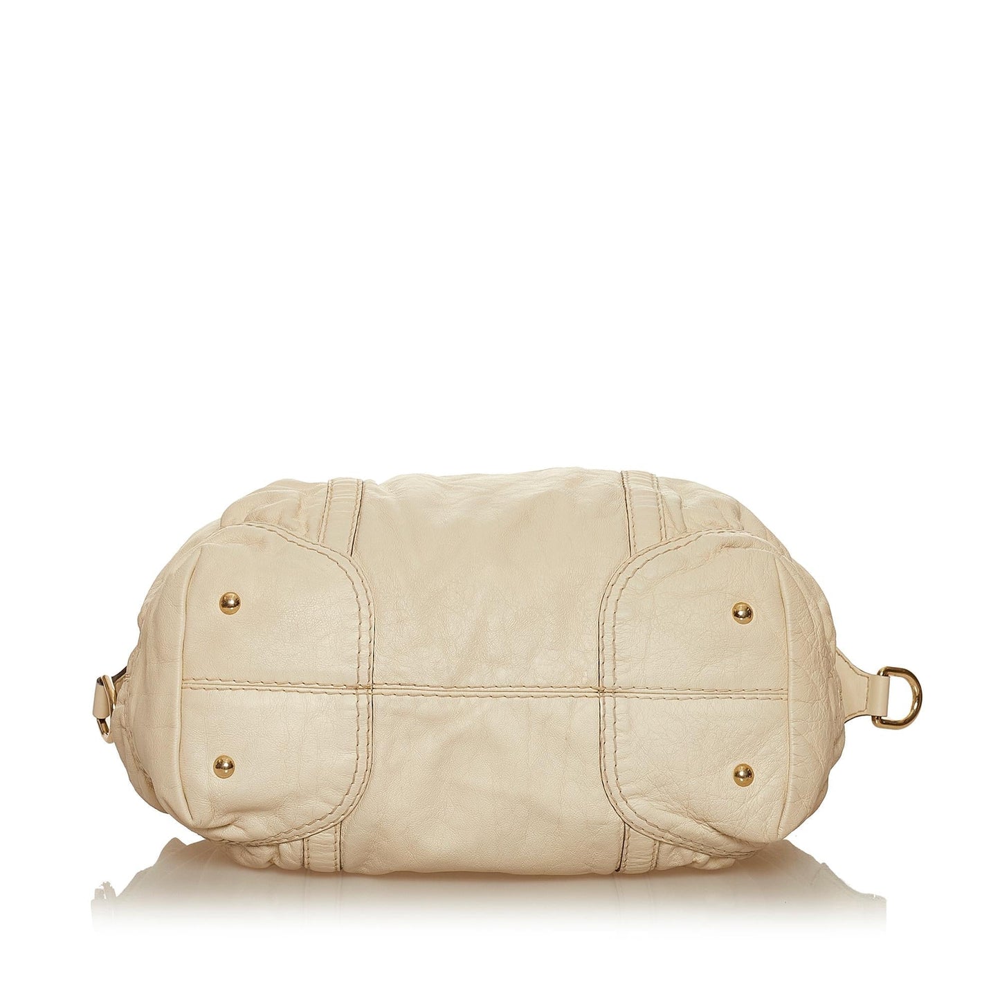 Gucci Horsebit Nail Leather Boston Bag (SHG-37213)