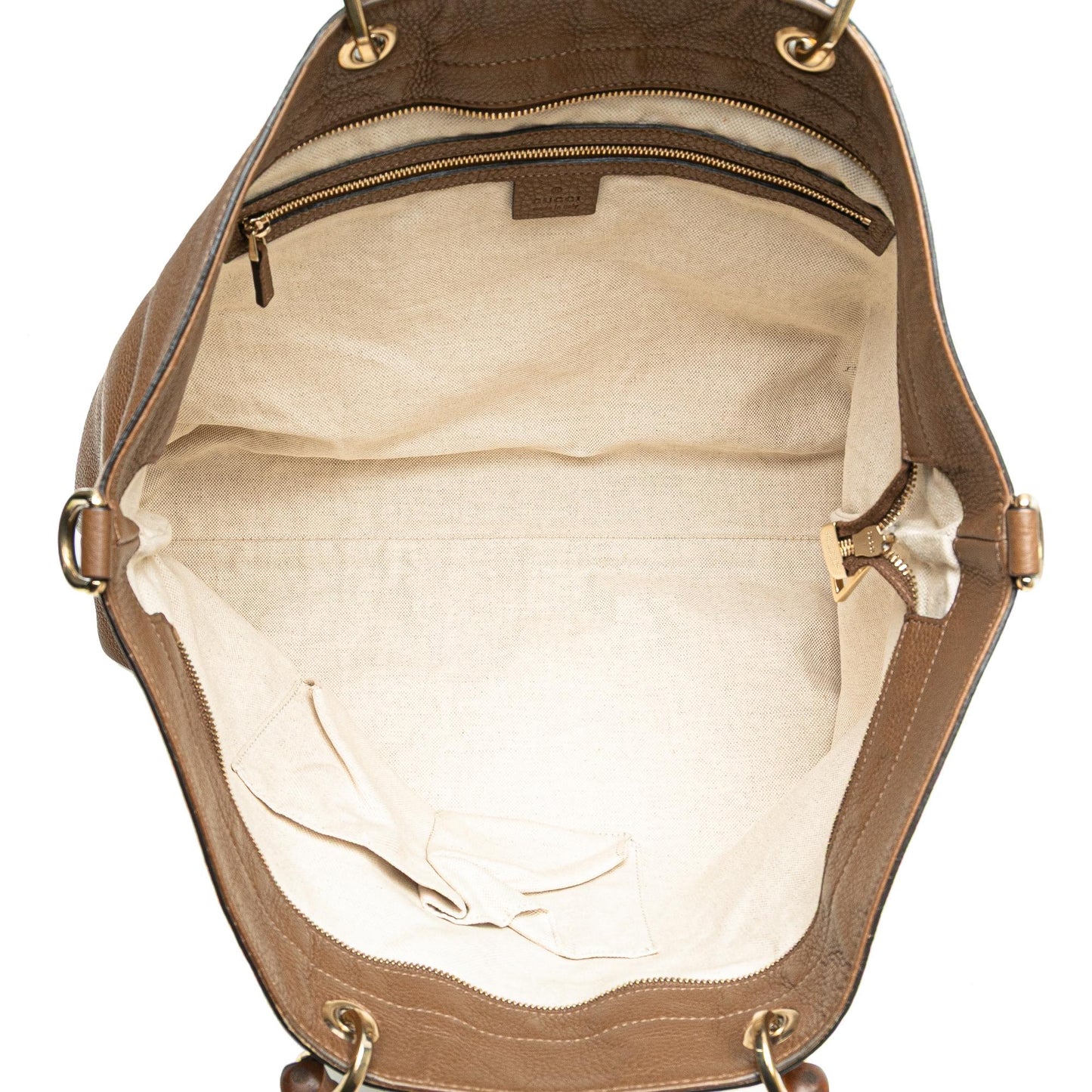 Gucci Large Calfskin Bamboo Shopper Satchel