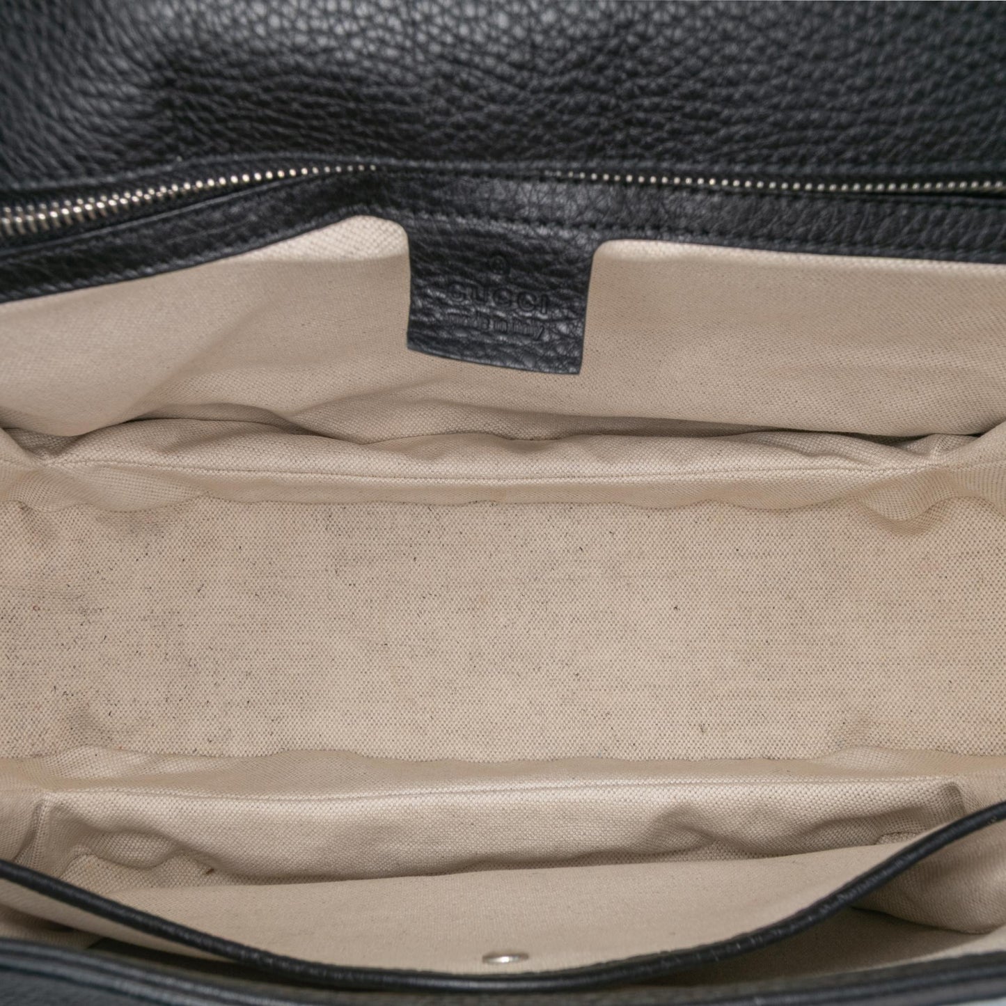 Gucci Large Pebbled Calfskin New Bamboo Top Handle Bag