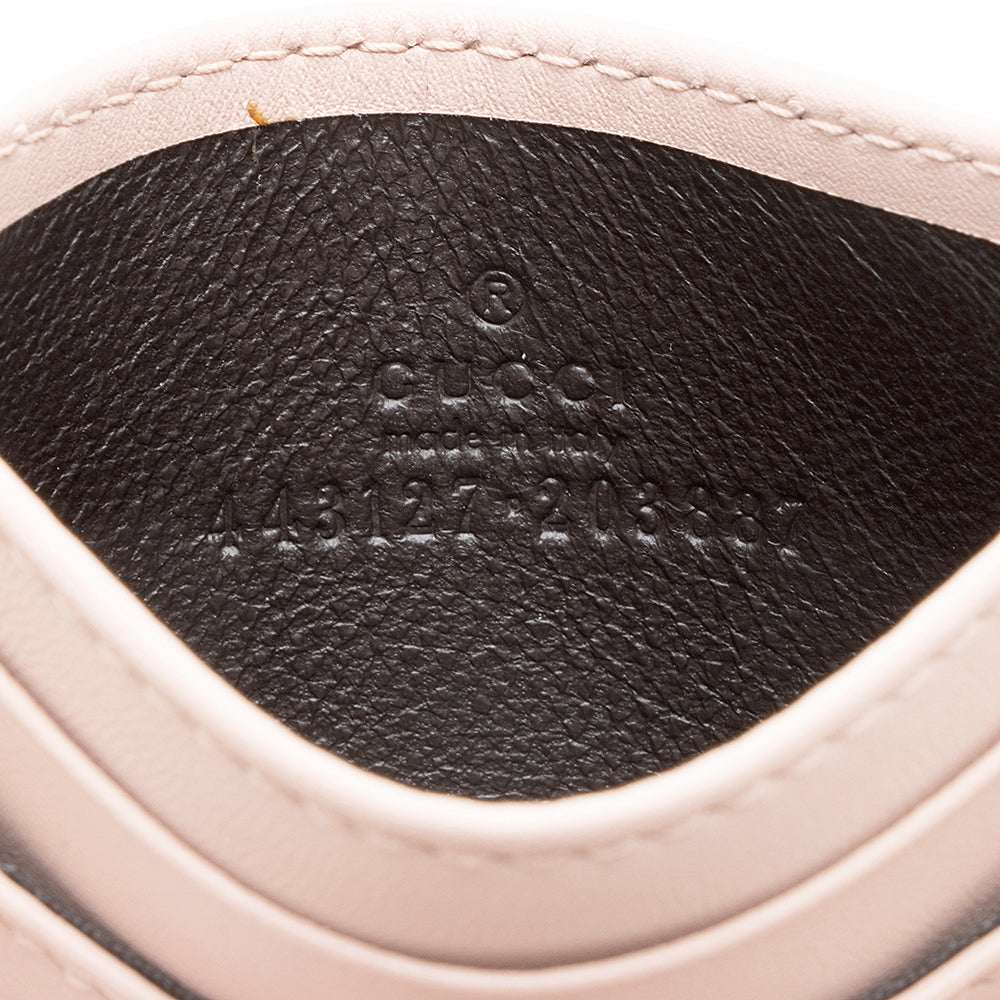 Gucci Matelasse Leather GG Marmont Card Case (SHF-19301)