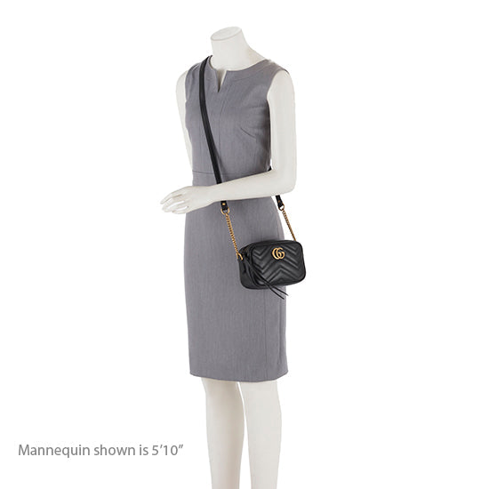 Gucci Matelasse Leather GG Marmont Mini Bag (SHF-19244)