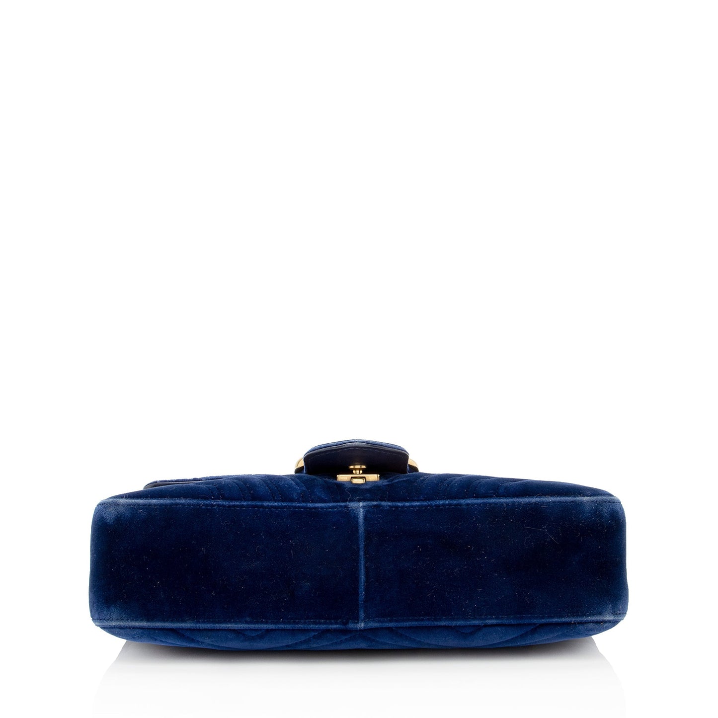 Gucci Matelasse Velvet GG Marmont Medium Shoulder Bag (SHF-22562)