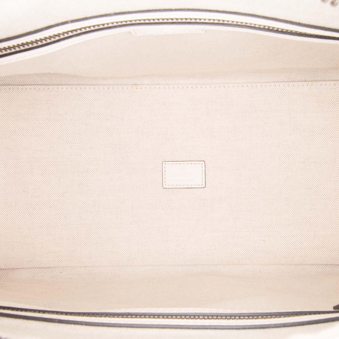 Gucci Medium Calfskin Web Bauletto Top Handle Bag