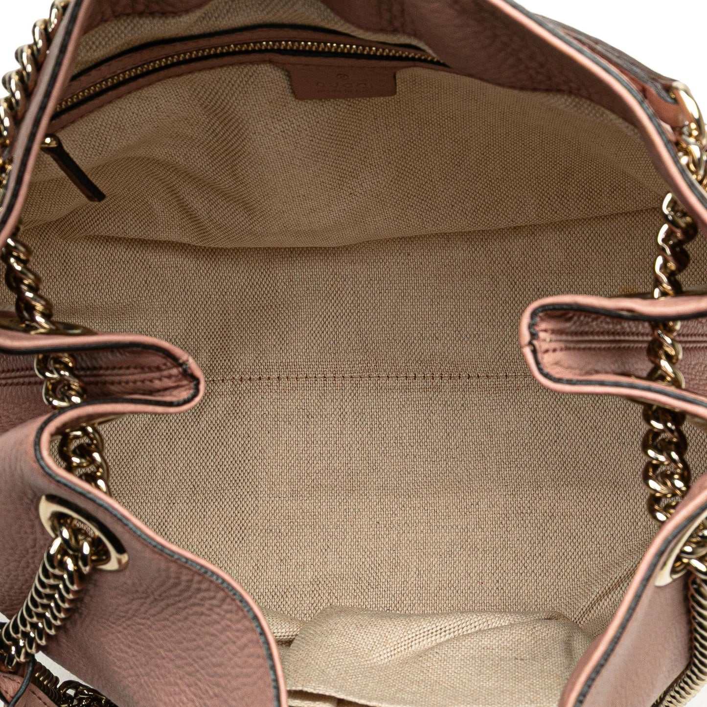 Gucci Medium Leather Soho Chain Tote
