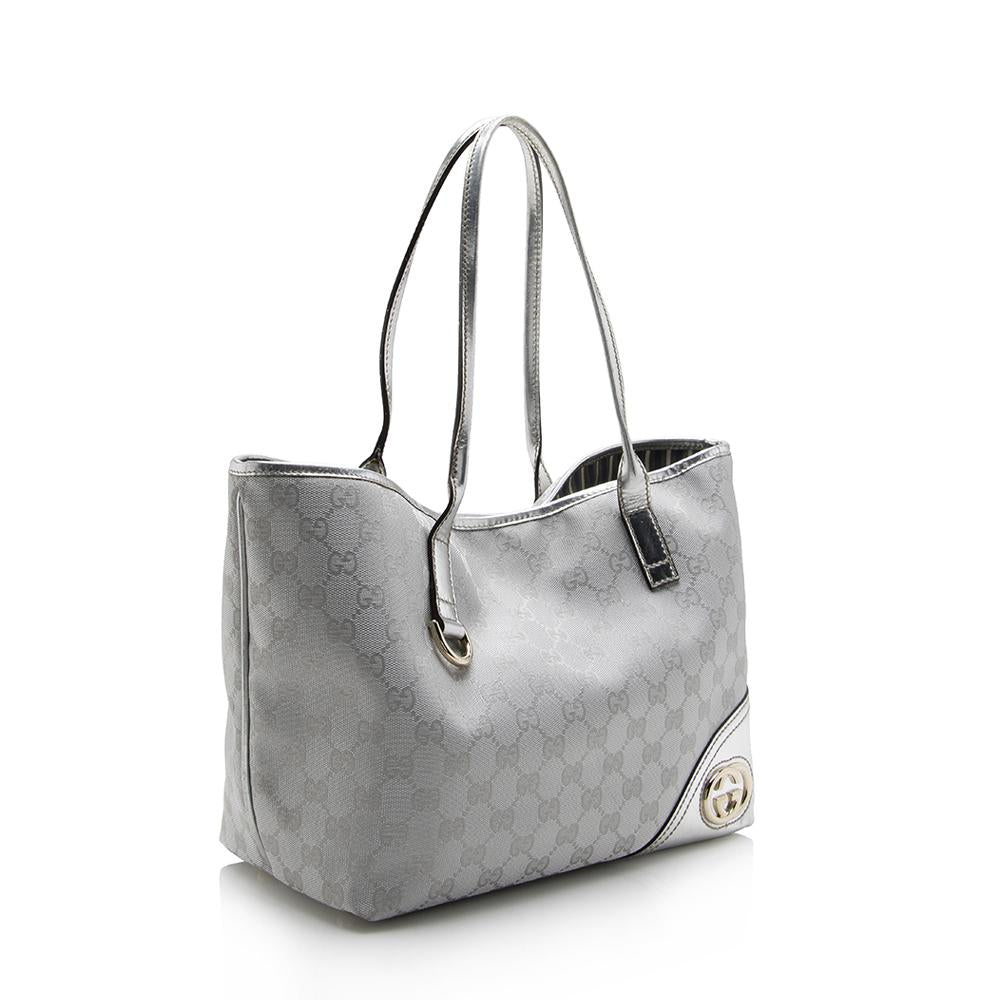 Gucci Canvas Metallic Tote