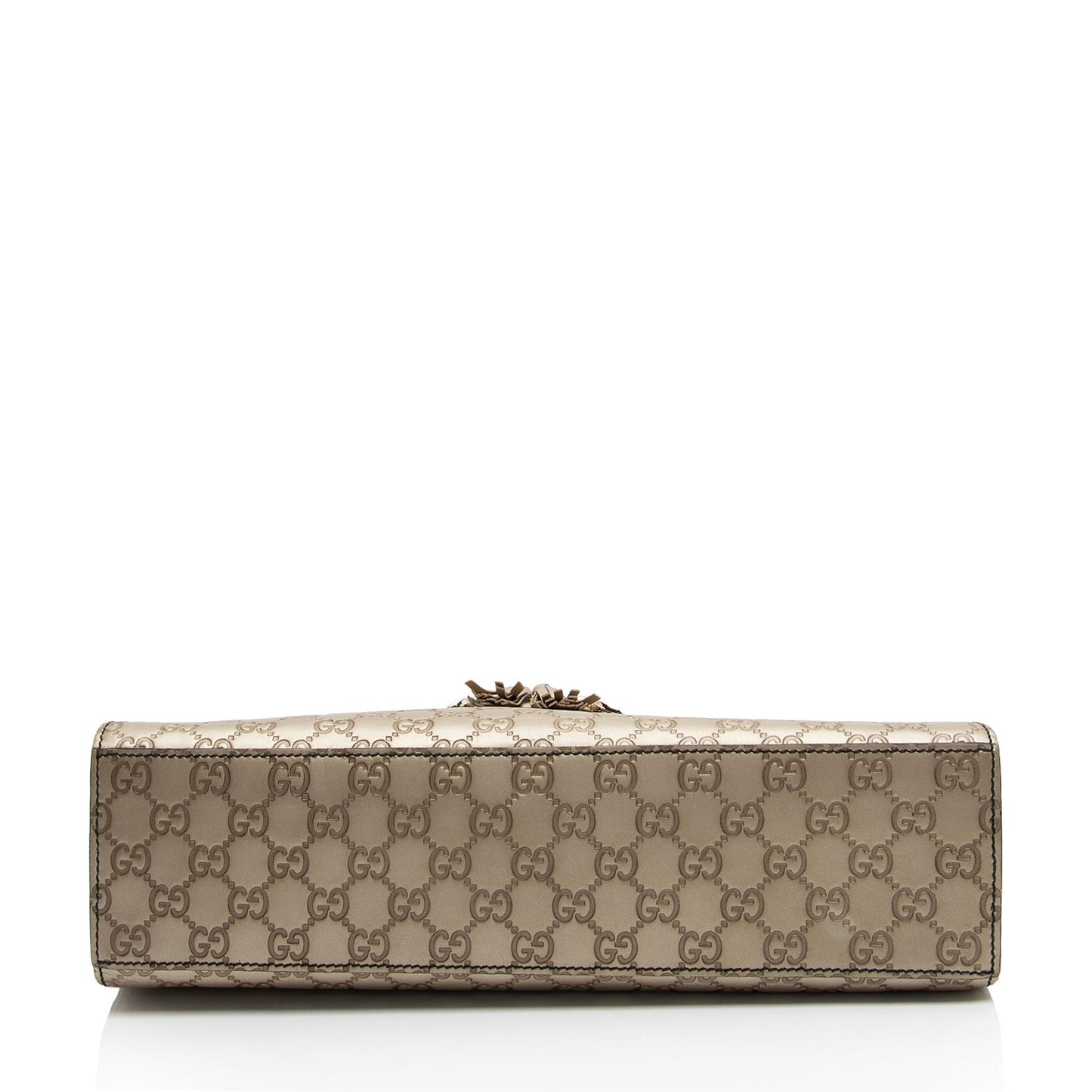 Gucci Metallic Guccissima Leather Emily Large Shoulder Bag (SHF-tKZxyz)