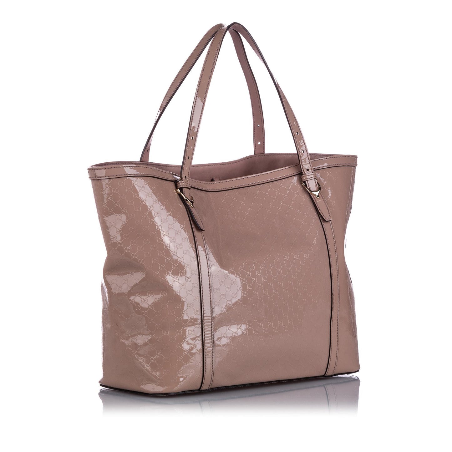 Gucci Guccissima Leather Patent Leather Tote Style 1