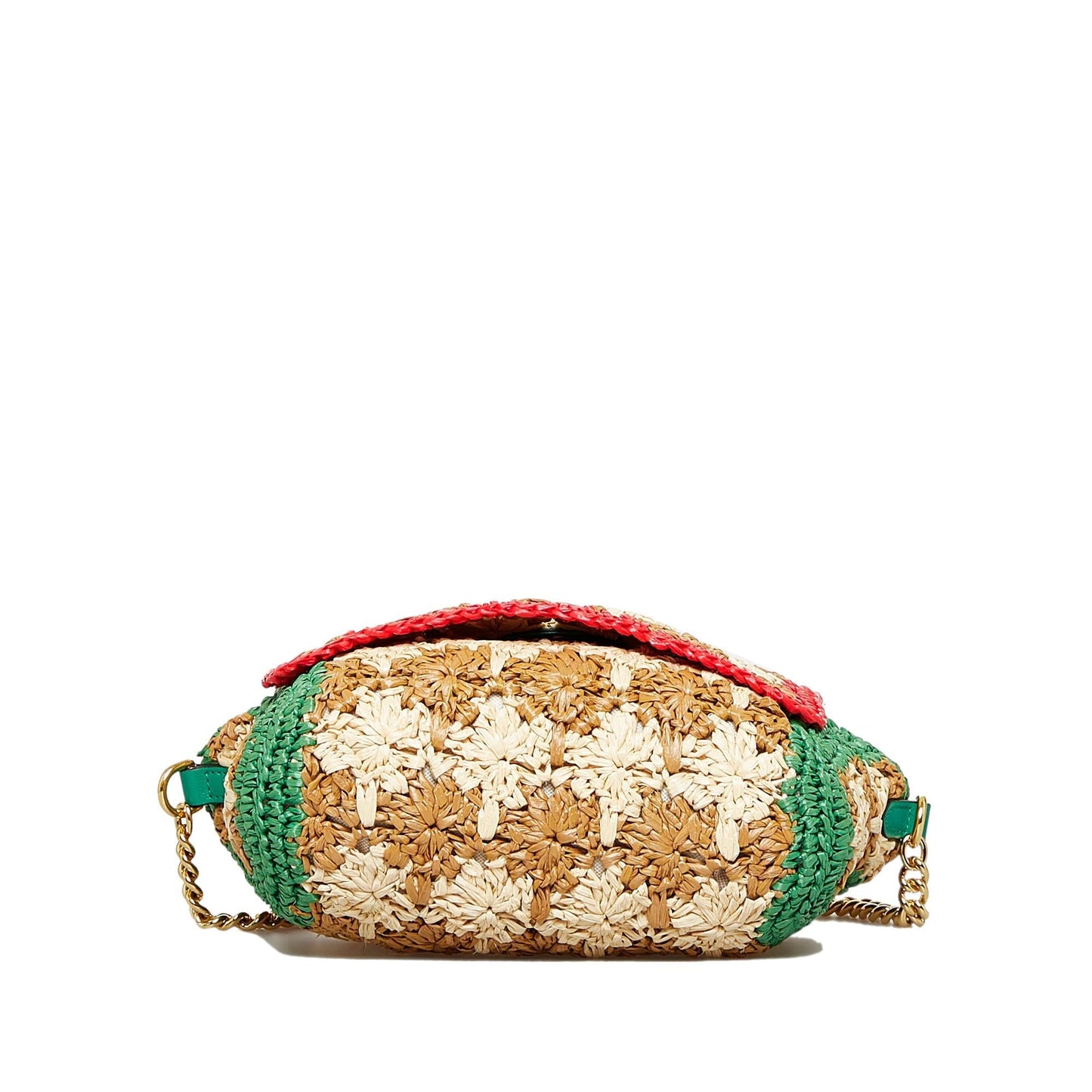 Gucci Small Raffia GG Marmont Crossbody