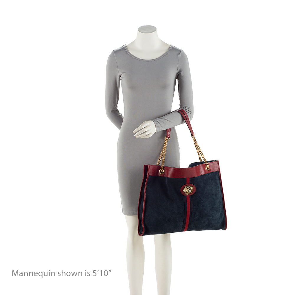 Gucci Suede Rajah Large Tote (SHF-19789)
