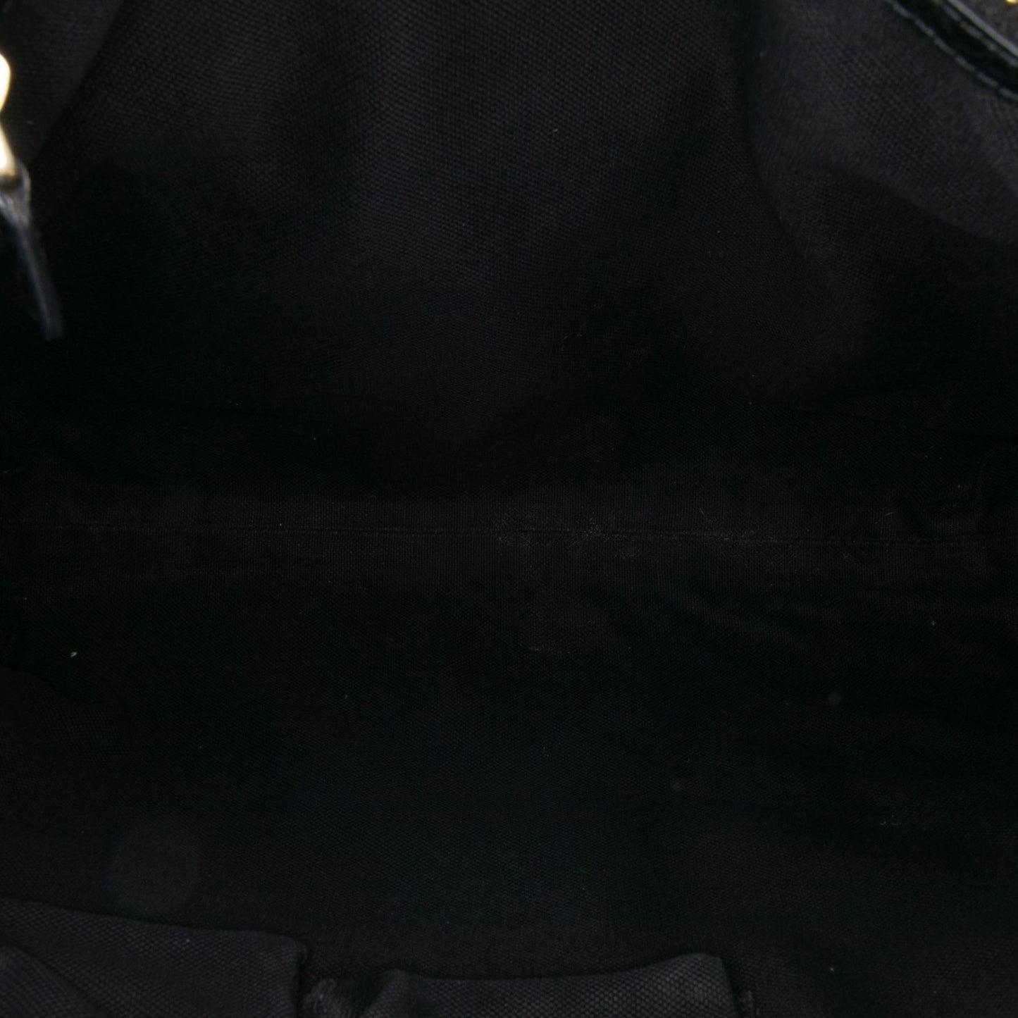 Gucci Tall Leather Bamboo Shopper Tote