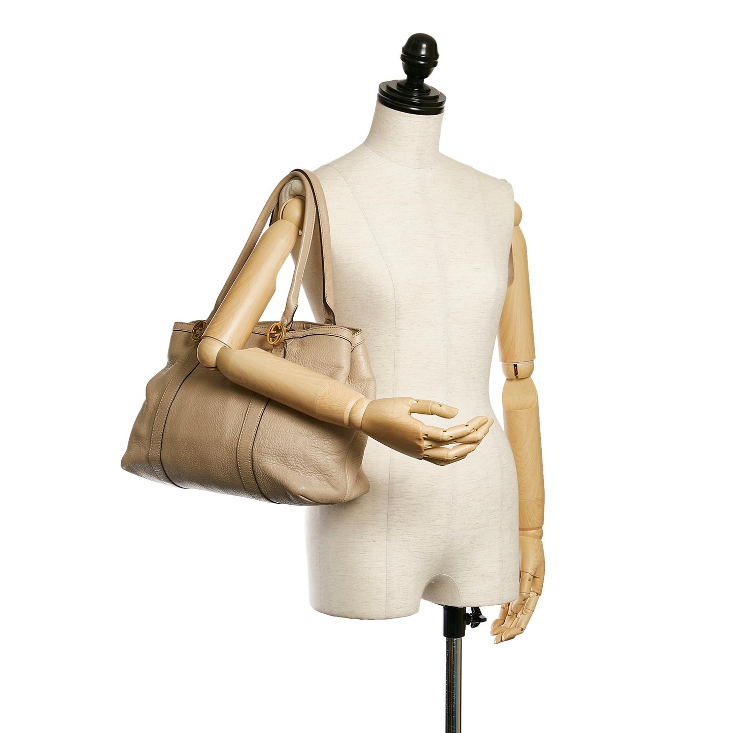 Gucci Twins Leather Tote Bag (SHG-32733)