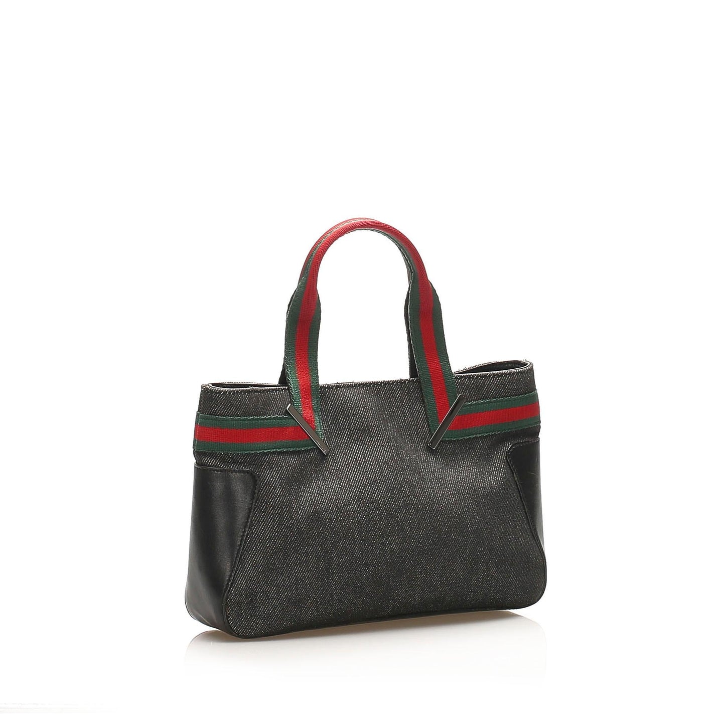 Gucci Web Denim Monogram Tote Style 2