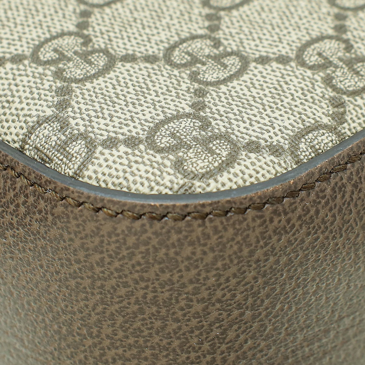 Gucci Leather Canvas Shoulder Bag