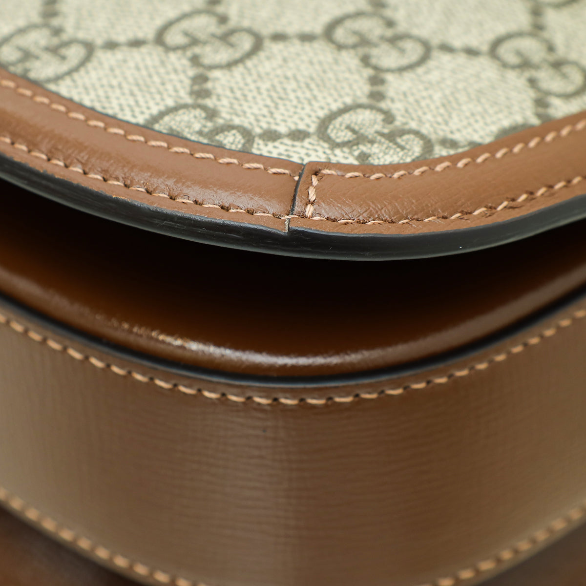 Gucci Leather Canvas Shoulder Bag