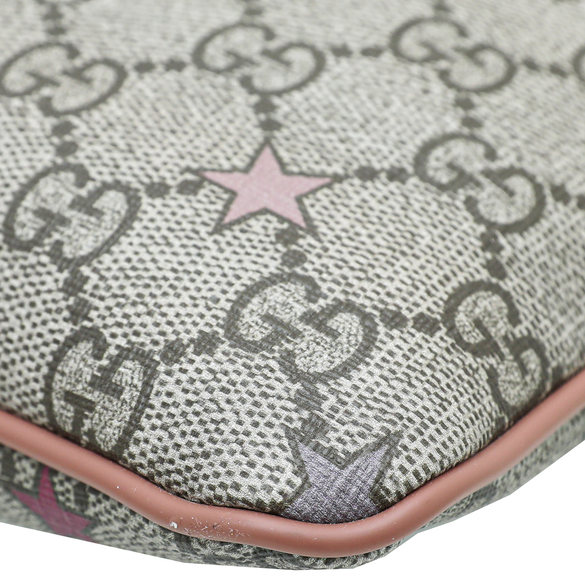 Gucci Leather Canvas Shoulder Bag