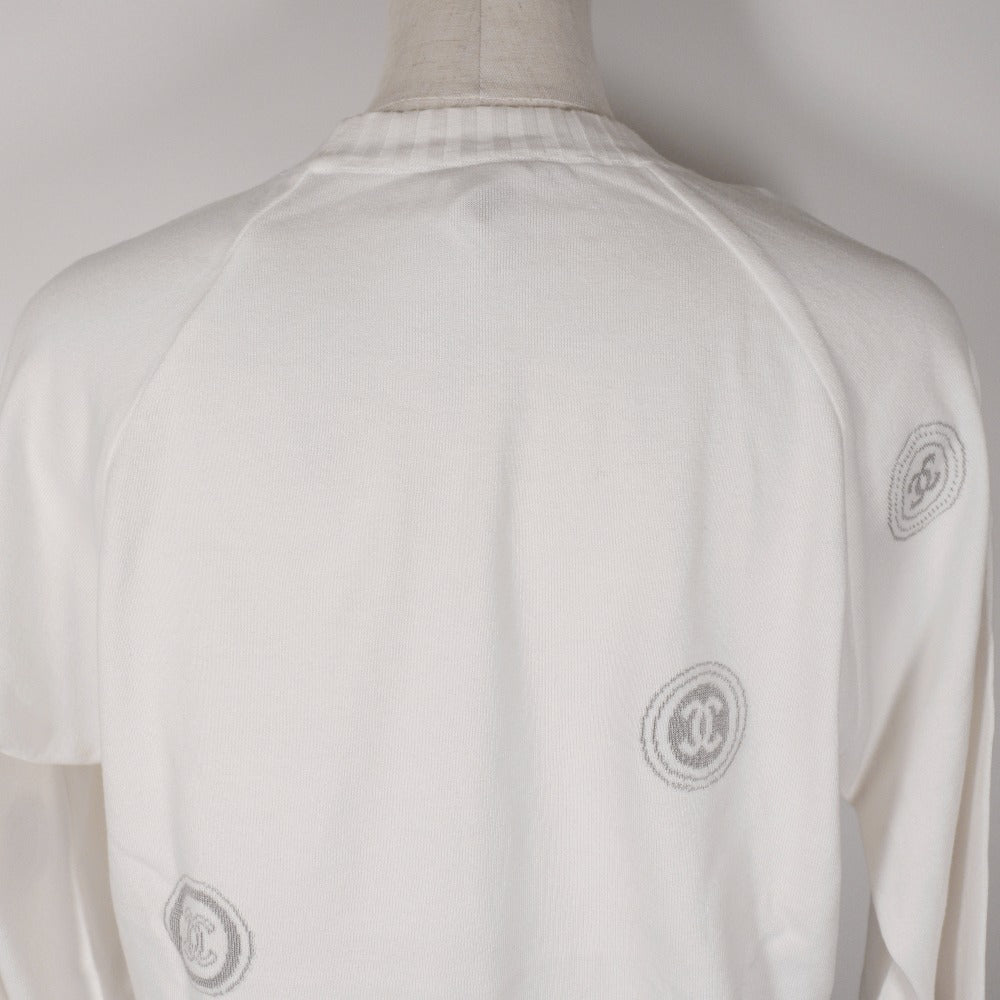 Chanel Cotton Coco Mark Sweater Classic Flap Tote
