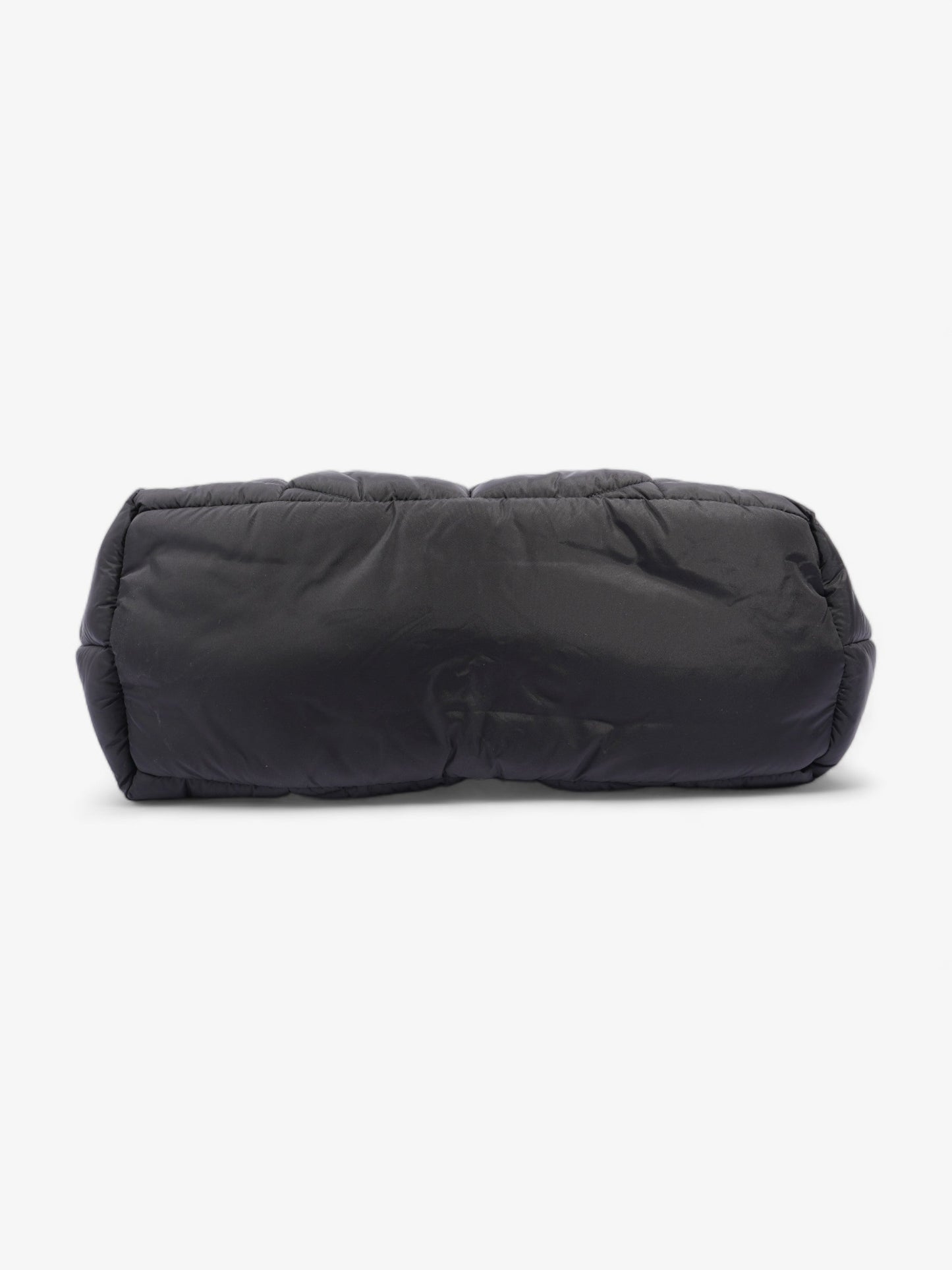 Saint Laurent Logo Detailed Puffer Tote Bag Black Polyamide