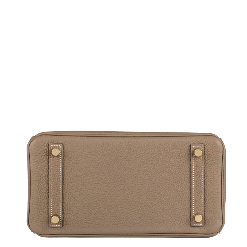 Hermes25cm Birkin Etoupe Togo Leather Gold Hardware