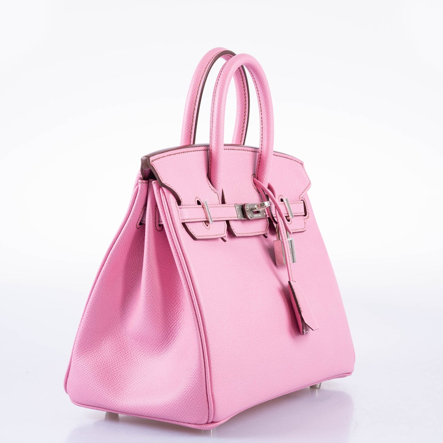 HermesBirkin 25 HSS Bubblegum Pink 5P Epsom with Palladium Hardware
