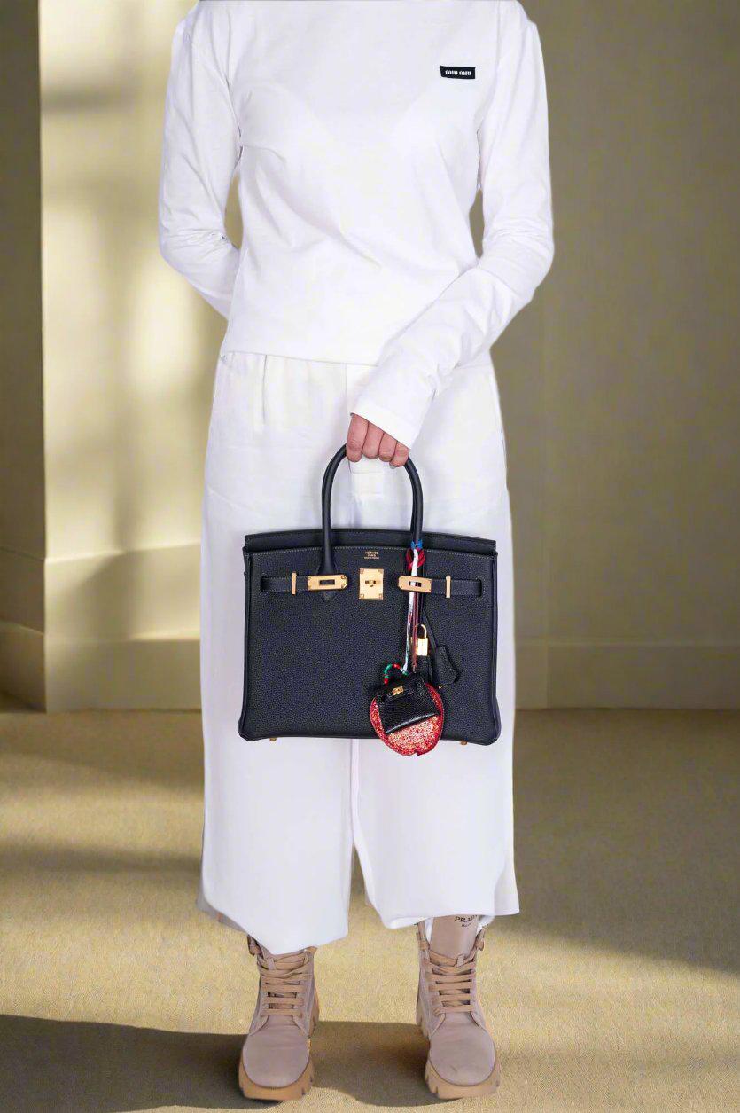 HermesBirkin 30 Caban Black Togo Gold Hardware