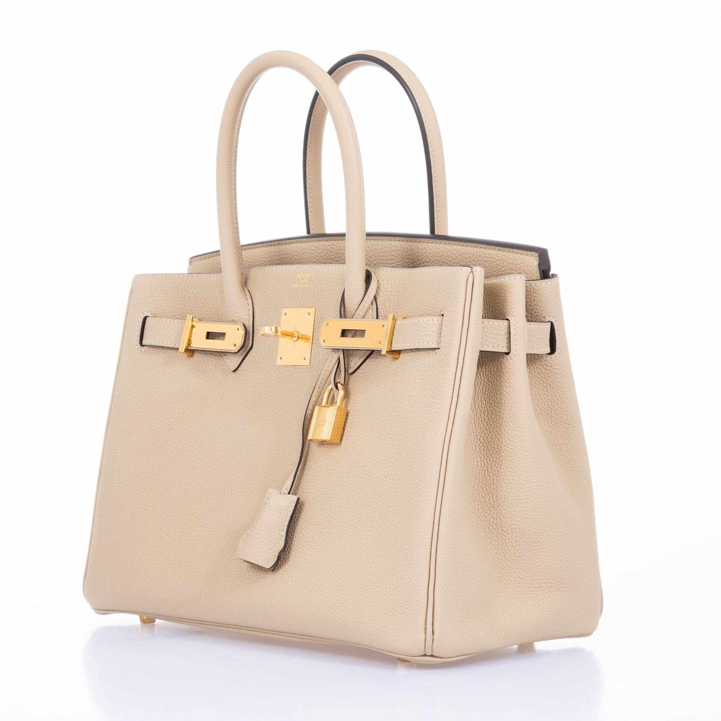 HermesBirkin 30 Craie Togo Rose Gold Hardware