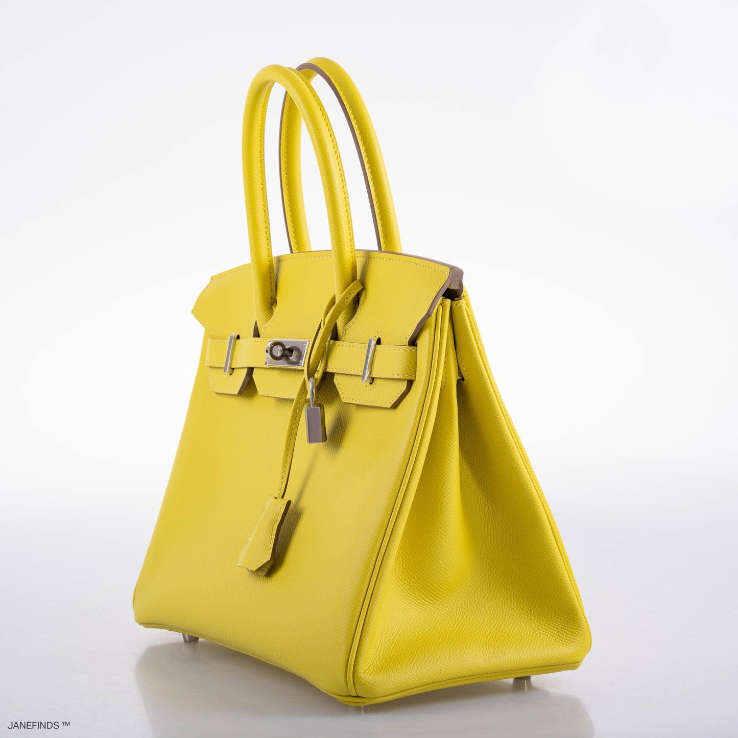 HermesBirkin 30 Lime Epsom with Palladium Hardware - 2019, D